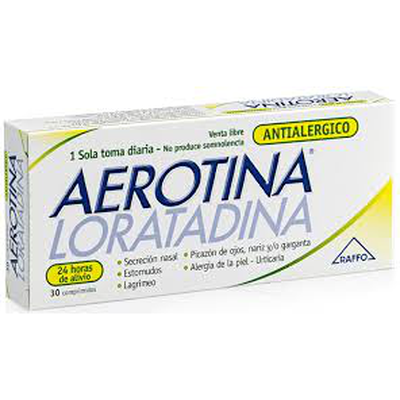 AEROTINA  10 MG COMP X 30